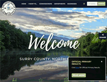Tablet Screenshot of co.surry.nc.us